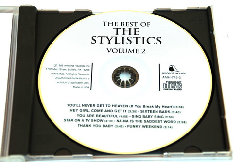 The Stylistics : The Best Of The Stylistics Cd - Volume 2 A2 (Usado)
