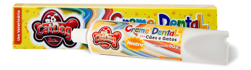 Pasta De Dente Cachorro Gato Catdog 90g Sabores Diversos Sabor Neutro