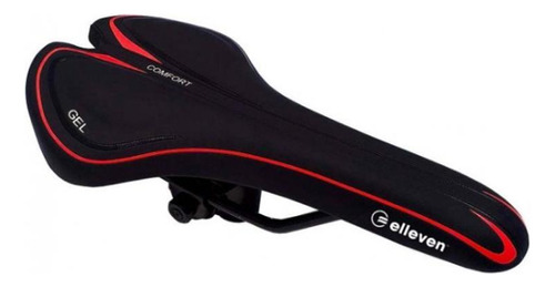 Selim Elleven Comfort Gel Preto/vermelho - Mtb