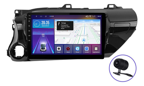 Estéreo Qled Carplay Para Toyota Hilux 2016-2022 6+128g Gps