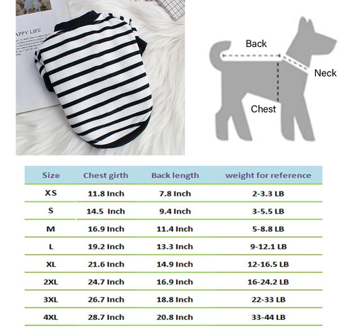 Suéter De Perros De Otoño Aniac Para Camisa De Perro A Rayas