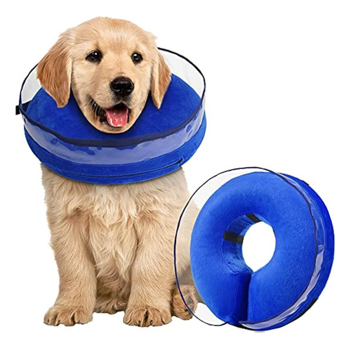 Zeaxuie Collar De Cono De Perro Inflable Suave Para Perros D