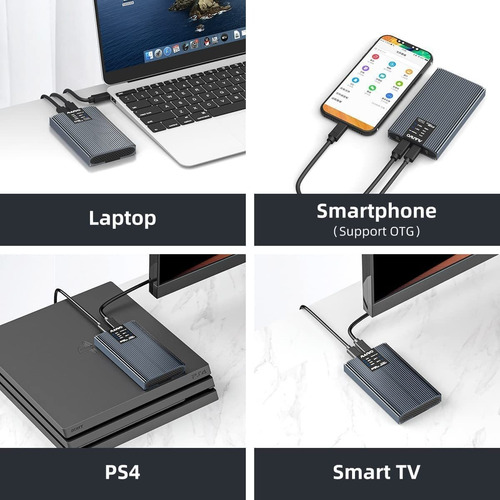 Maiwo K2022p Nvme Ahci M.2 Ssd Duplicator Enclosure, Usb3.2