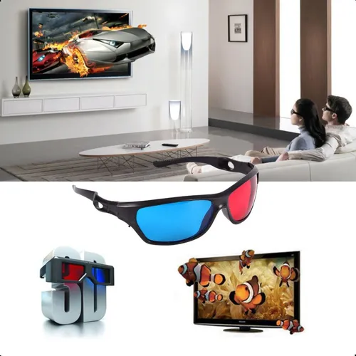Lentes 3d azul y rojo sale
