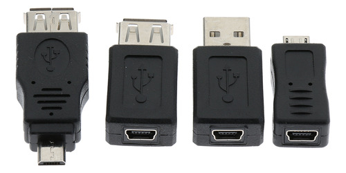 10 Unids Usb Mini Adaptador Convertidor Carga A Micro Usb