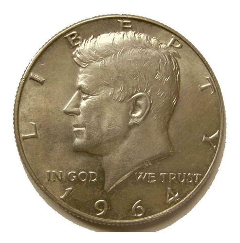 Tp ½ Dolar Kennedy 1964 Último Año Que Se Hizo De Plata 900.