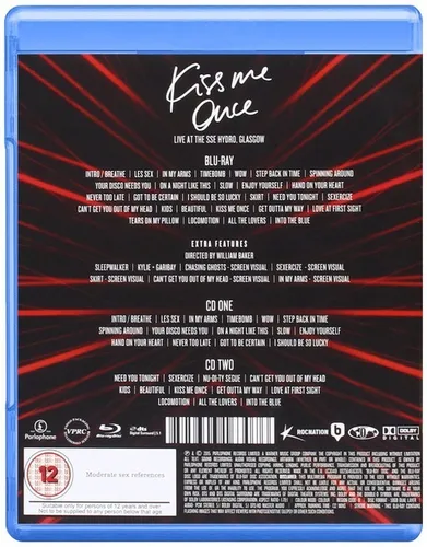 Kylie Minogue Kiss Me Once Live At The Sse Hydro Blu-ray+2cd