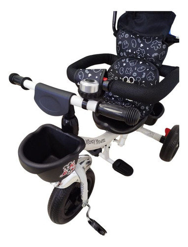 Triciclo Disney Con Asiento Giratorio Y Manija Direccional Blanco