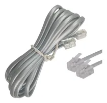 Comprar Fio Telefonico Cabo Rj11 3 Metros Telefone Fixo Fax Extensao