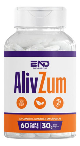 1x Alivzum 60 Cápsulas 5 Potes - Envio Rápido
