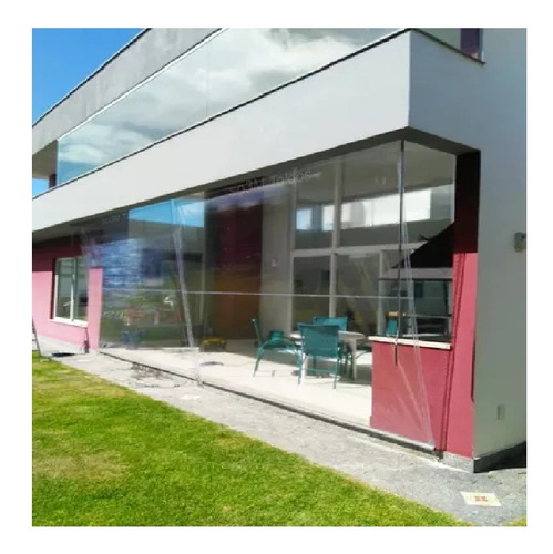 Toldo Cortina Transparente Com Os Tubos 2,40x1,30m