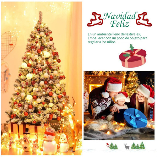 Árbol Navidad Pino Tet 1.5m Pascua Artificial Frondoso Verde