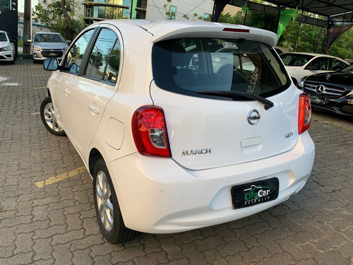 Imagem 11 de 15 de Nissan March Sv 1.6 16v Flexstart 5p Aut. 2020 Branco 20...