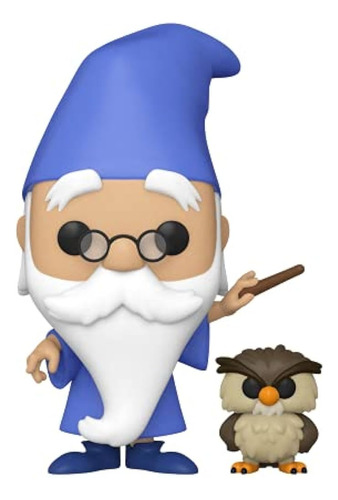 Funko Pop Merlín Con Arquímedes - La Espada En La Piedra