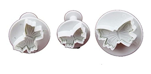 Longzang 3piece Veined Butterfly Cutter Cake Decorating Fond