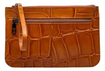 Comprar Prune Carteras Sobre Portapapeles Praga Croco Marron Suela