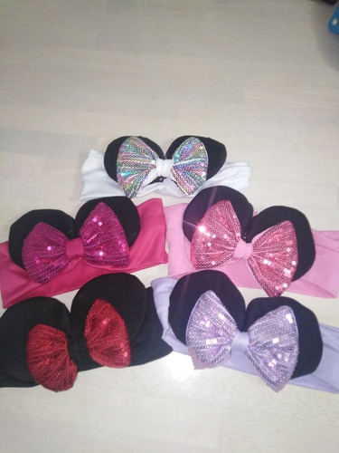 5 Diademas Balerinas Con Orejas De Mickey Para Bebe