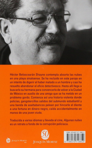 Libro Algunas Nubes Joaquin Mortiz Mexico Paco Ignacio Taibo