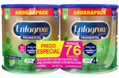 Alimento En Polvo Enfagrow Etapa 4 Con 2 Latas De 1.5 Kg C/u