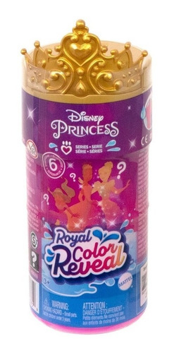Disney Princesa Muñeca Sorpresa Color Reveal Real Mattel