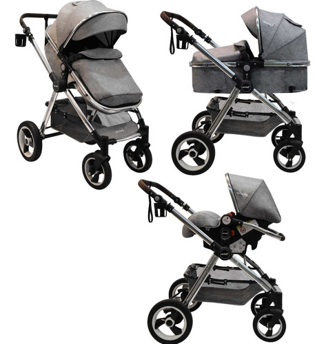 Coche Bebé Travel System 3 En 1 Avanti Moises Huevito Sunset