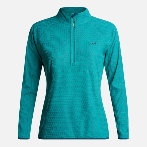 Polerón Mujer Jacaranda Nano-f 14 Zip Turquesa Lippi