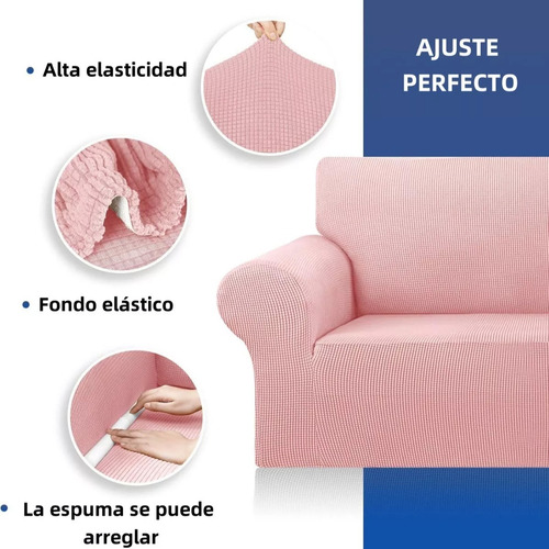 Funda Sofá 1 Plaza Elásticas Antigarras Cómodas Lavables