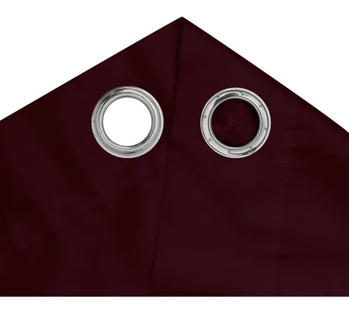 Set Cortina Blackout Simil Seda Argollas Vs Colores Vip