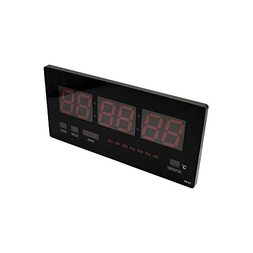 Reloj Digital Pared Calendario Termostato Led Hora Rondon