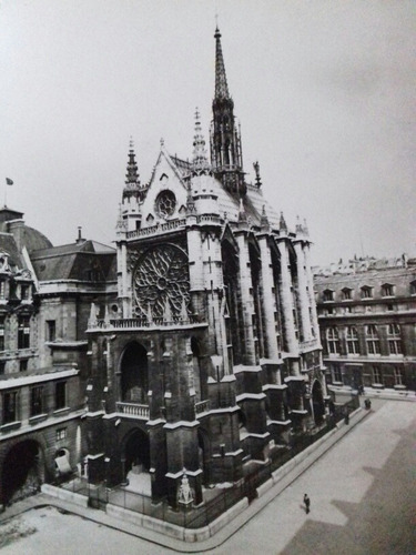 4 Postales Sainte Chapelle Paris Antiguas