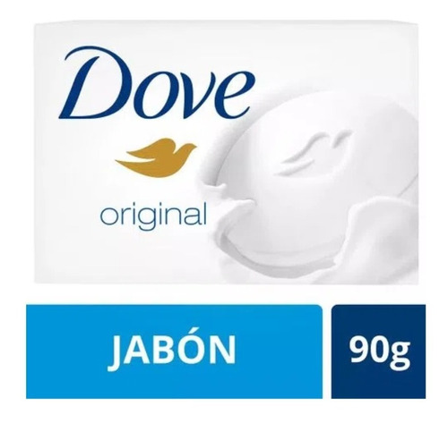 Dove Original Jabón En Barra Blanco 6x90g