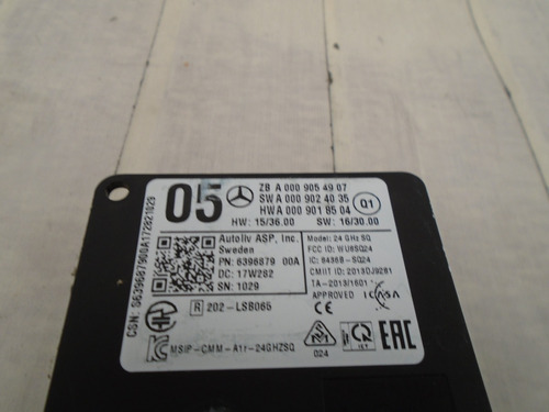 Modulo Para Sensores Proximidad Cla 200 2018 A0009054907 Jll (Usado)