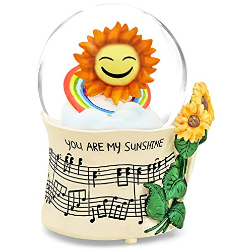 Caja De Música De Girasol Bola De Nieve, Regalo De Gir...