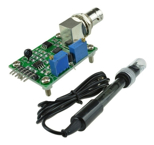 Modulo Sensor Ph + Sonda Bnc Phmetro Para Projetos