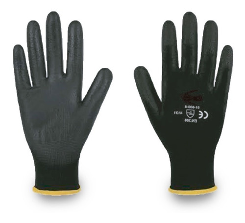 Paquete De Guantes De Nylon Con Poliuretano 12pz