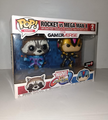 Funko Pop 2 Pack Rocket Vs Mega Man X Gamestop 