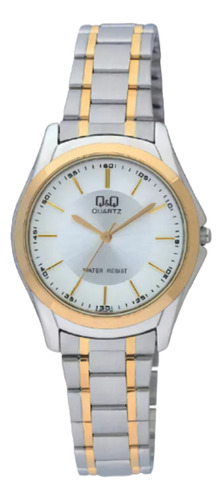 Reloj Q&q Dama Q207j401y / Dorado Plateado / Analógico 