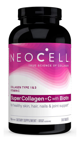 Suplemento Neocell Super Collagen + C 360 Comprimidos