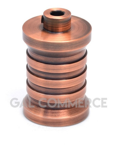Imagen 4 de 8 de Portalampara Metalico Rocket Calidad Bronce O Cobre