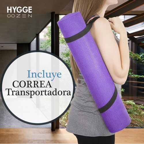 Imagen 5 de 10 de Pack X12 Mat Yoga Pilates Antideslizante Pvc 6mm + Correa