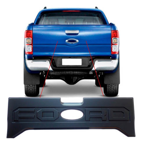 Moldura Modificación Portalón Compatible Ford Ranger 13-23