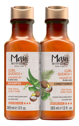 Shampoo Y Acondicionador Curl Quench + Aceite De Coco Para H