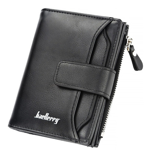 Cartera Baellerry De Cuero Con Monedero Cierre Para Hombre