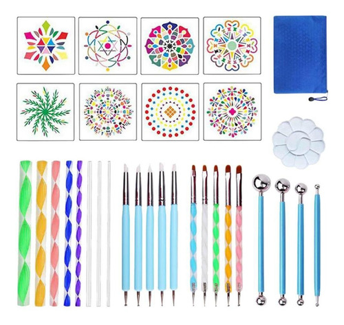 Wv Juego De Herramientas De Punteo De Mandala De 32 Piezas