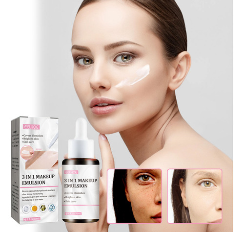 Crema Correctora Relizante De 30 Ml Para Maquillaje Vegano Y