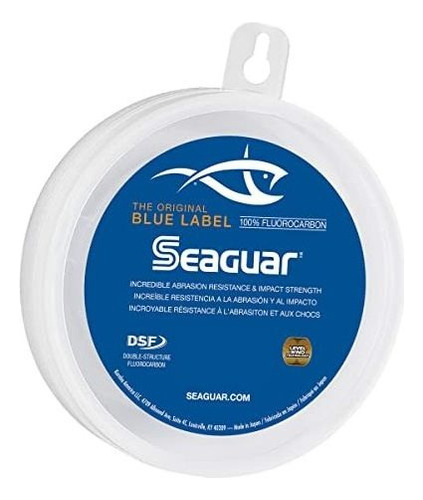 Seaguar 80fc25 Blue Label Agua Salada Fluorocarbono Línea, 