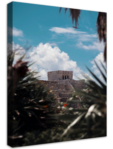 Cuadro Canvas Decorativos Castillo De Tulum Quintana Roo