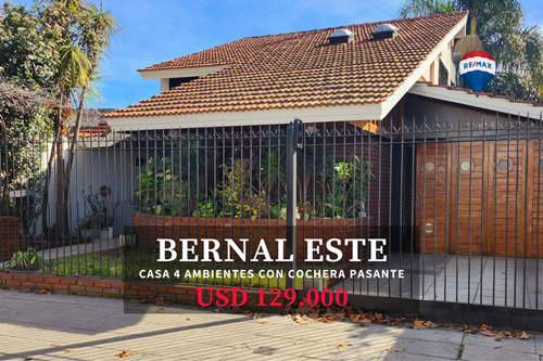 Venta Casa 4 Amb Con Cochera Pasante, Bernal Este