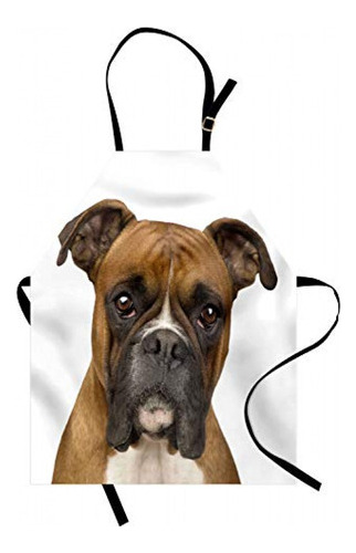 Delantal Perchera Ambesonne Delantal Para Perro Boxer, Vista