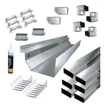 Comprar Zingueria Canaleta Americana Kit P\u002F Armar 13 Mts Chapa Galv.